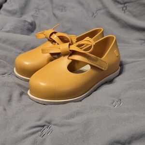 Mini Melissa Classic  Mary Jane (Toddler) sz 9 Mustard Yellow Preppy Boho